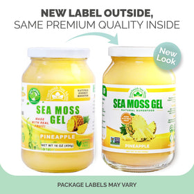 Détail du couvercle du Gel de Mousse Marine Irlandais Ananas 16 oz