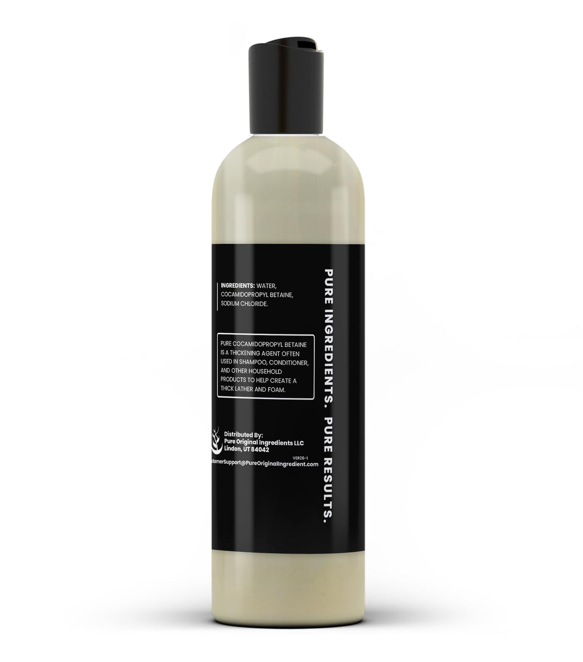 Détail du flacon de Cocamidopropyl Betaine PURE ORIGINAL INGREDIENTS