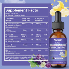 Détail du flacon de magnésium liquide Agumoon avec bouchon