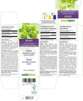 Détail du flacon de teinture Brahmi sans alcool Naturalma
