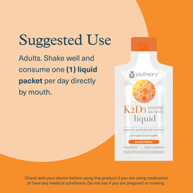 Détail du flacon de Youtheory K2D3 liquide 1 oz