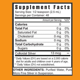 Détail du flacon Youngevity Colloïdal Argent avec étiquette et goutte