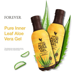 Détail du gel d'aloe vera Forever Living