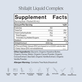 Détail du mélange de Shilajit avec beurre de noisette