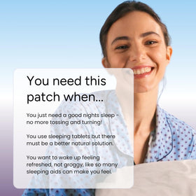 Détail du patch de sommeil à la lavande