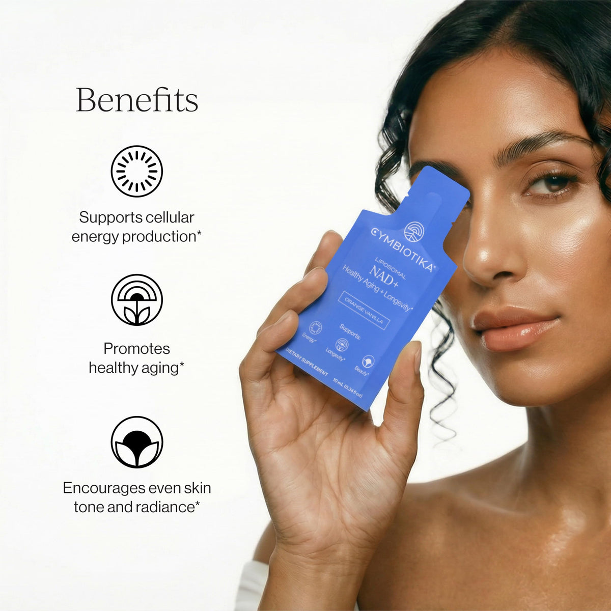 Détail du sachet CYMBIOTIKA Liposomal NAD+