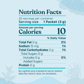 Détail du sachet de l'Elixir de Champignon Reishi Four Sigma Foods