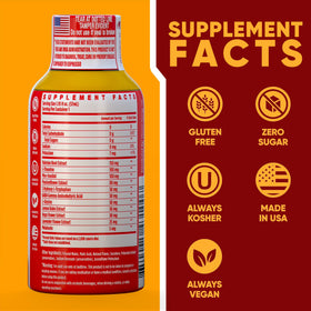 Détail du shot de sommeil Vitamin Energy avec ingrédients visibles
