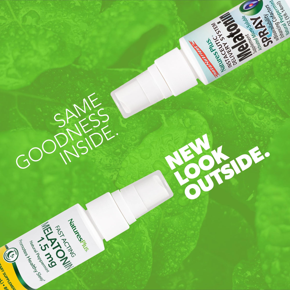 Détail du spray de mélatonine NaturesPlus avec bouchon