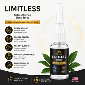 Détail du spray Selank/Semax de MEAYE avec dosage de 280mcg
