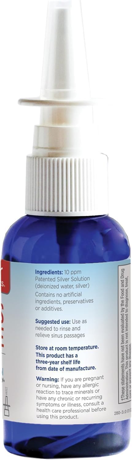 Détail du vaporisateur argent colloïdal 60 ml avec étiquette