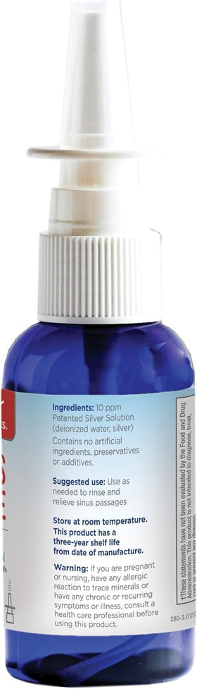 Détail du vaporisateur argent colloïdal 60 ml avec étiquette