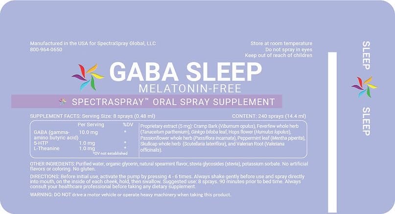 Détail du vaporisateur Spectraspray avec étiquette et dosage
