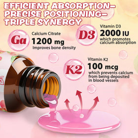 Détail sur l'étiquette des gouttes de calcium citrate Fzjjyana