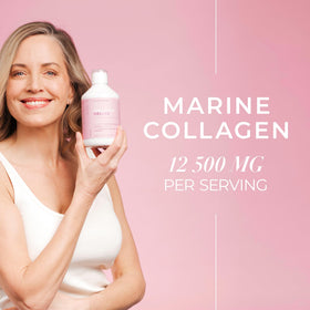 Détail sur l'étiquette du Collagène Marin Swedish Collagen