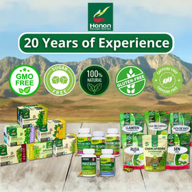 Détails de l'emballage de Hanan Nerviosan Mélange Herbal