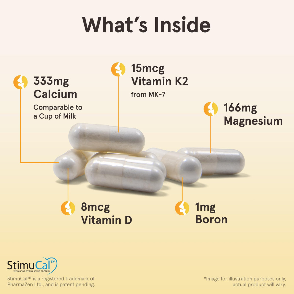 Détails de l'emballage de Jarrow Formulas BoneUp