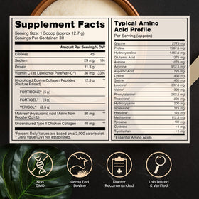 Détails de l'emballage de la Poudre de Collagène TriActive Pure Therapro Rx
