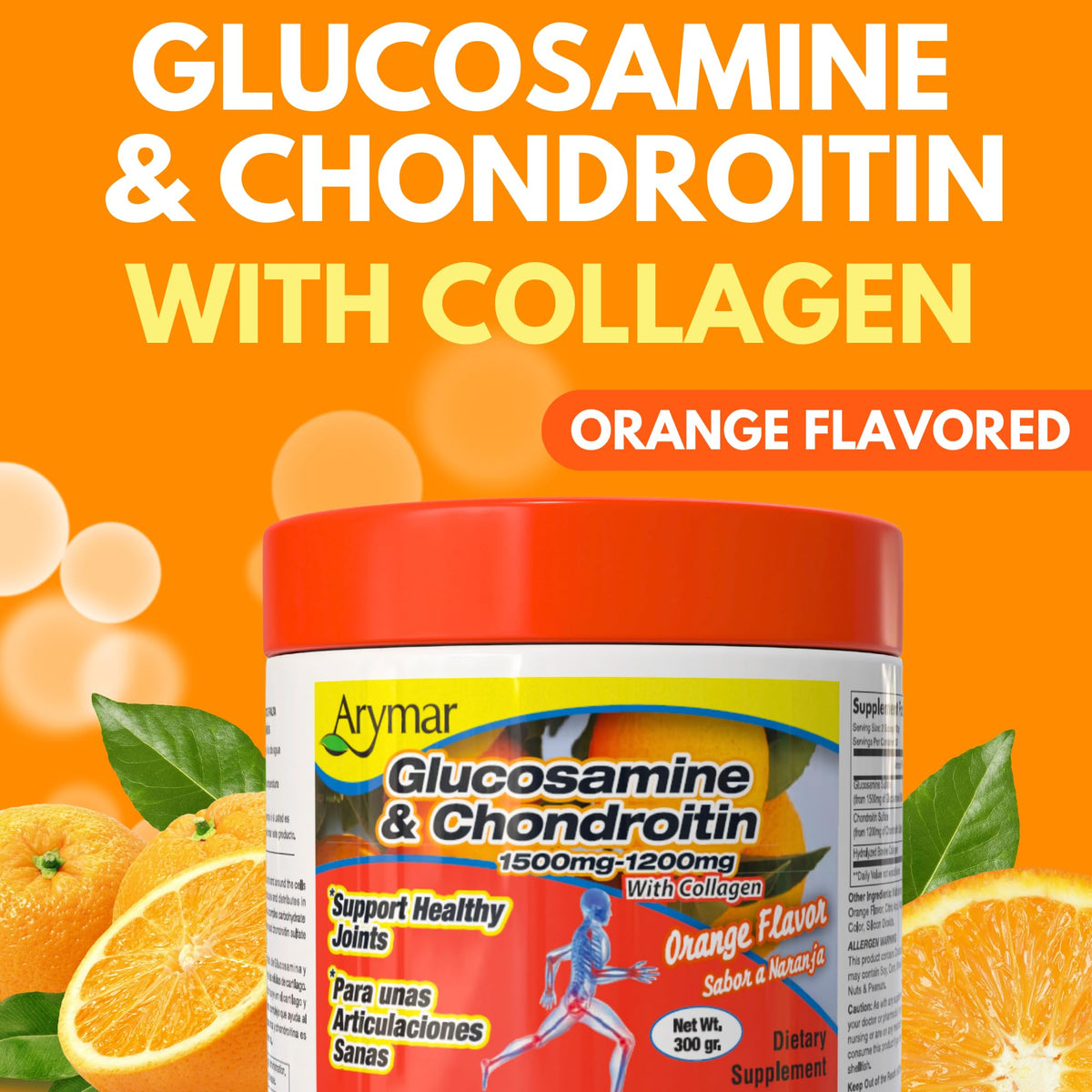 Détails de l'emballage de la poudre de glucosamine Arymar