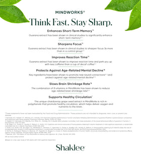 Détails de l'emballage de Shaklee MindWorks®
