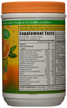 Détails de l'emballage de Youngevity Beyond Tangy Tangerine 2.0