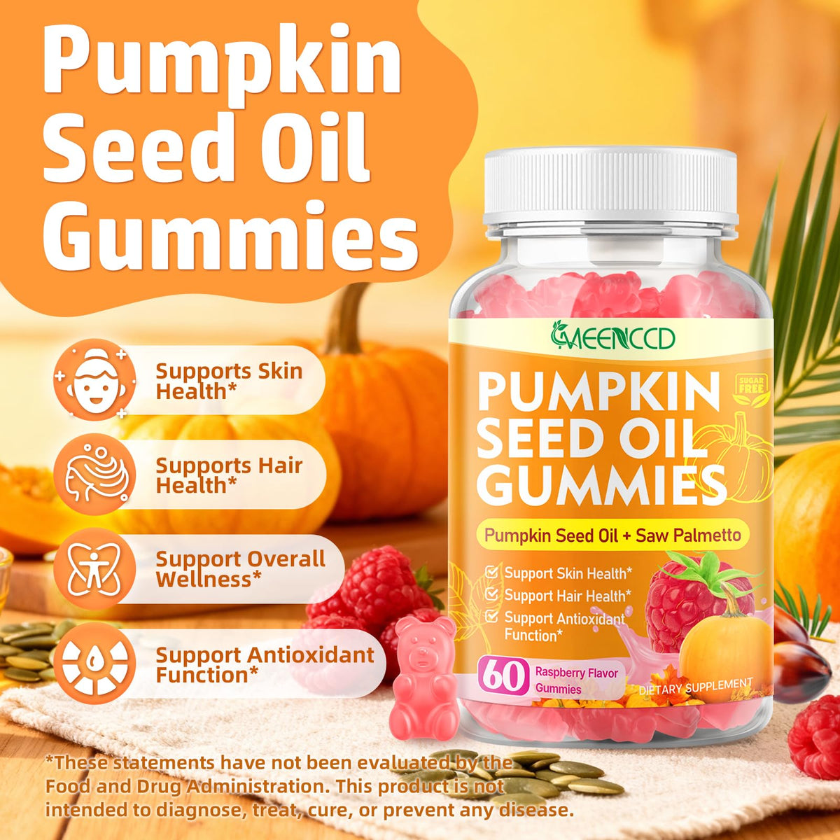 Détails de l'emballage des gummies MEENCCD