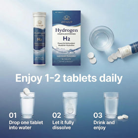 Détails de l'emballage des tablettes d'hydrogène ZenUP