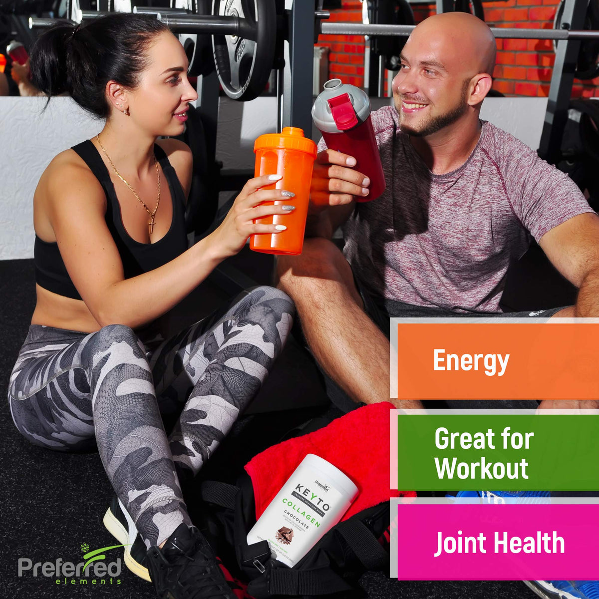 Détails de l'emballage du collagène Keto Preferred Elements