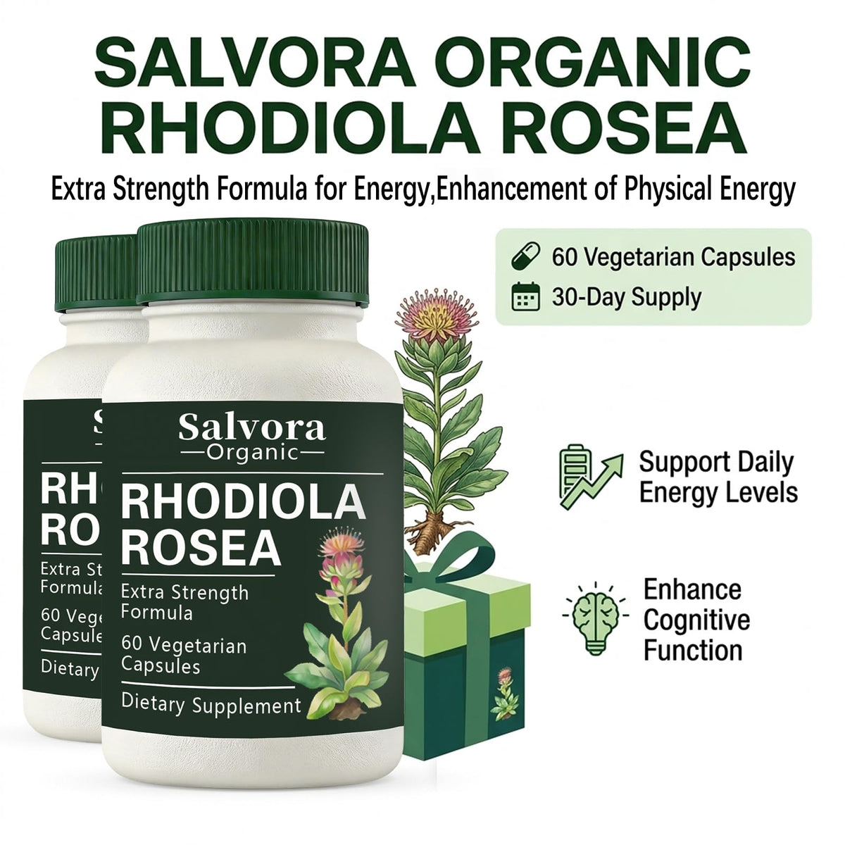 Détails de l'emballage Salvora Organic Rosea multimineraux