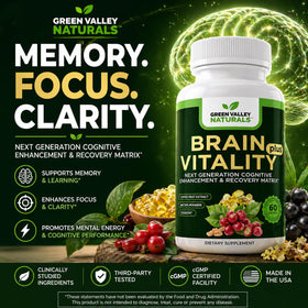 Détails de l'étiquette de Brain Vitality Plus™