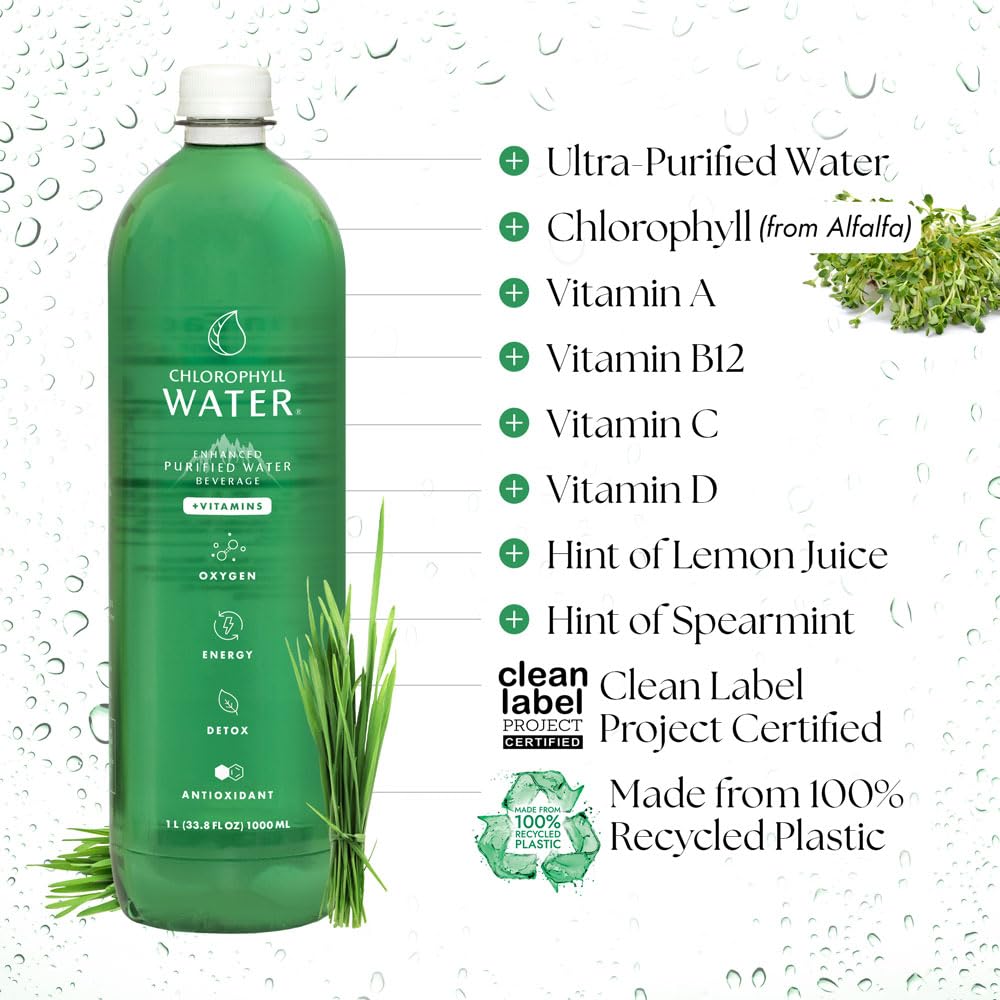 Détails de l'étiquette de Chlorophyll Water