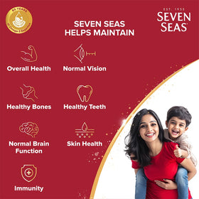 Détails de l'étiquette de la boîte de capsules Sevenseas