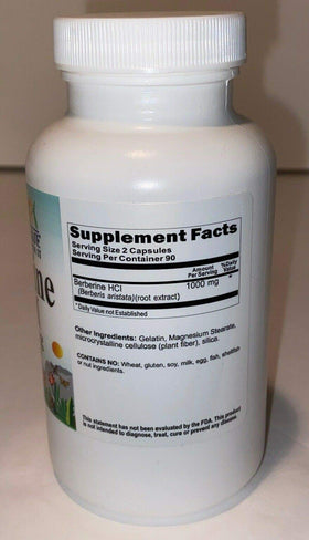 Détails de l'étiquette de la bouteille de Berbérine Pure