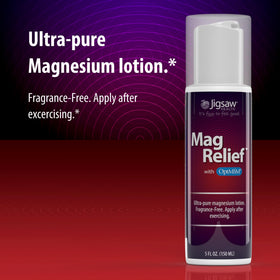 Détails de l'étiquette de la lotion Jigsaw Health MagRelief
