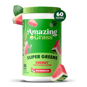 Détails de l'étiquette de la poudre Super Greens Amazing Grass