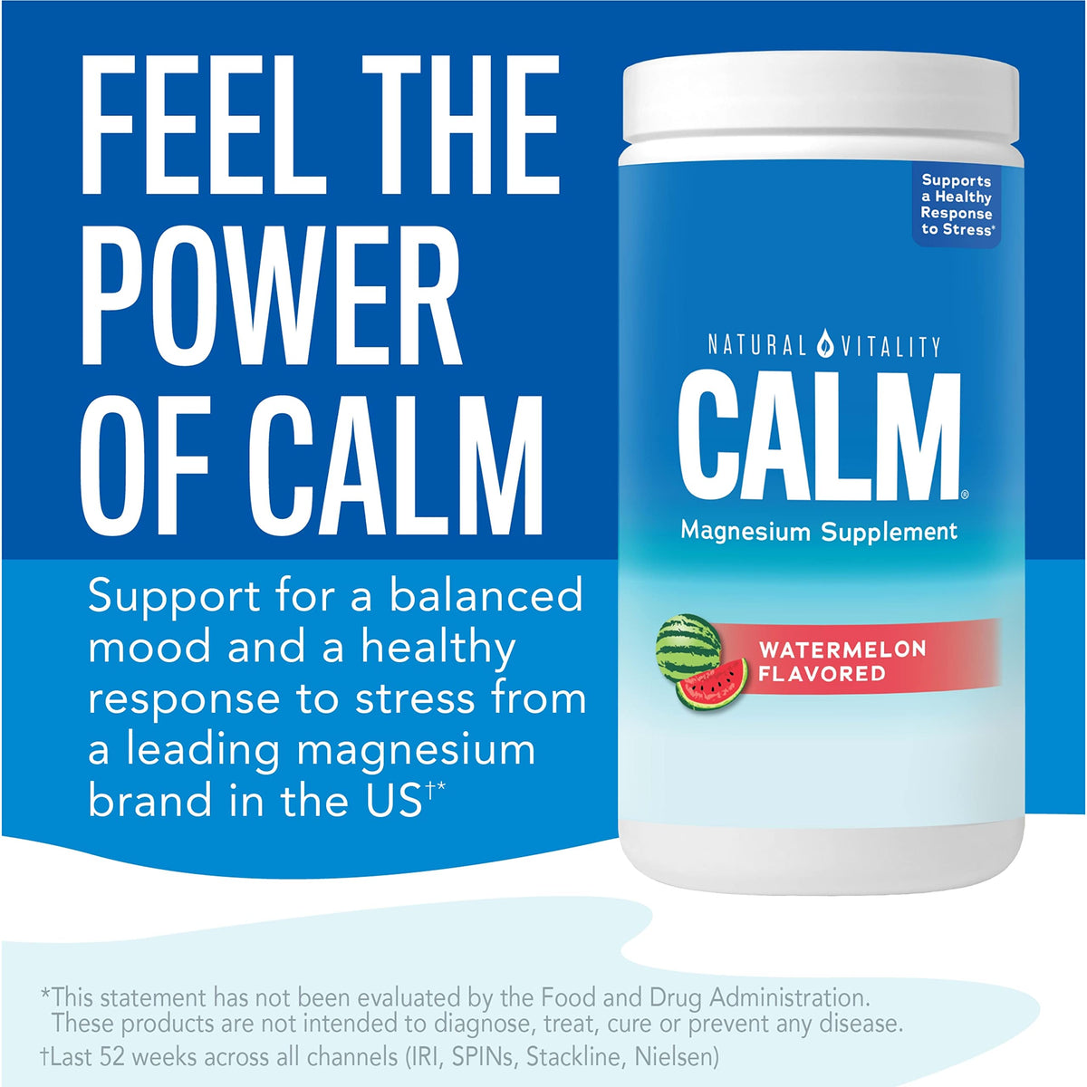 Détails de l'étiquette de Natural Vitality Calm, ingrédients et informations nutritionnelles