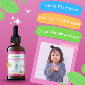 Détails de l'étiquette de Nuvamin B-Complex 60ml montrant les vitamines B
