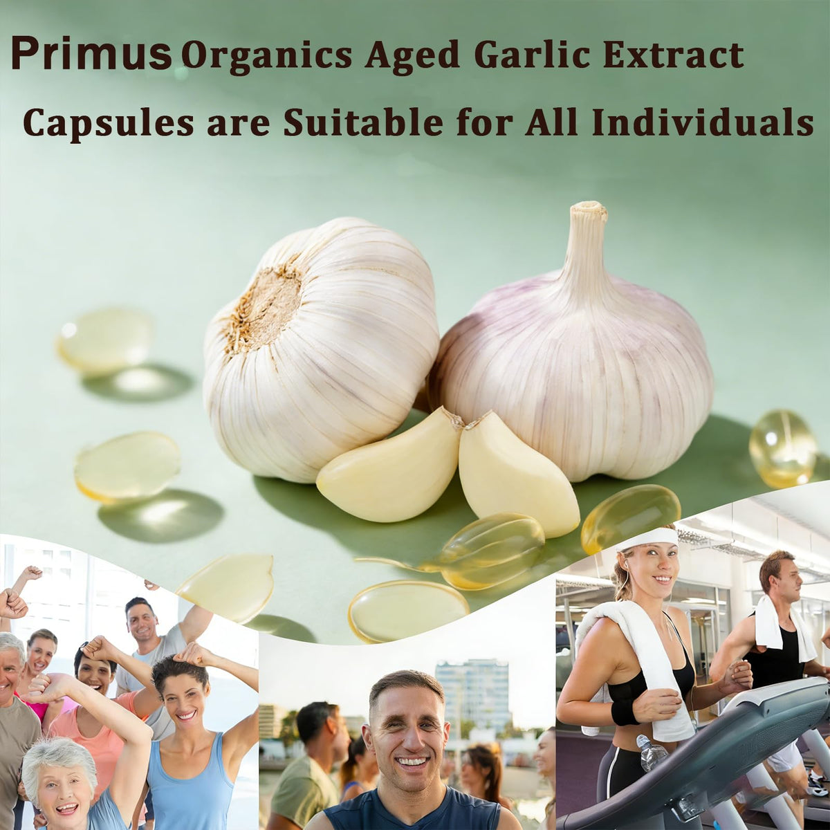 Détails de l'étiquette de Primus Organics Extrait d'Ail Vieilli