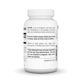 Détails de l'étiquette de Source Naturals DMAE 351 mg