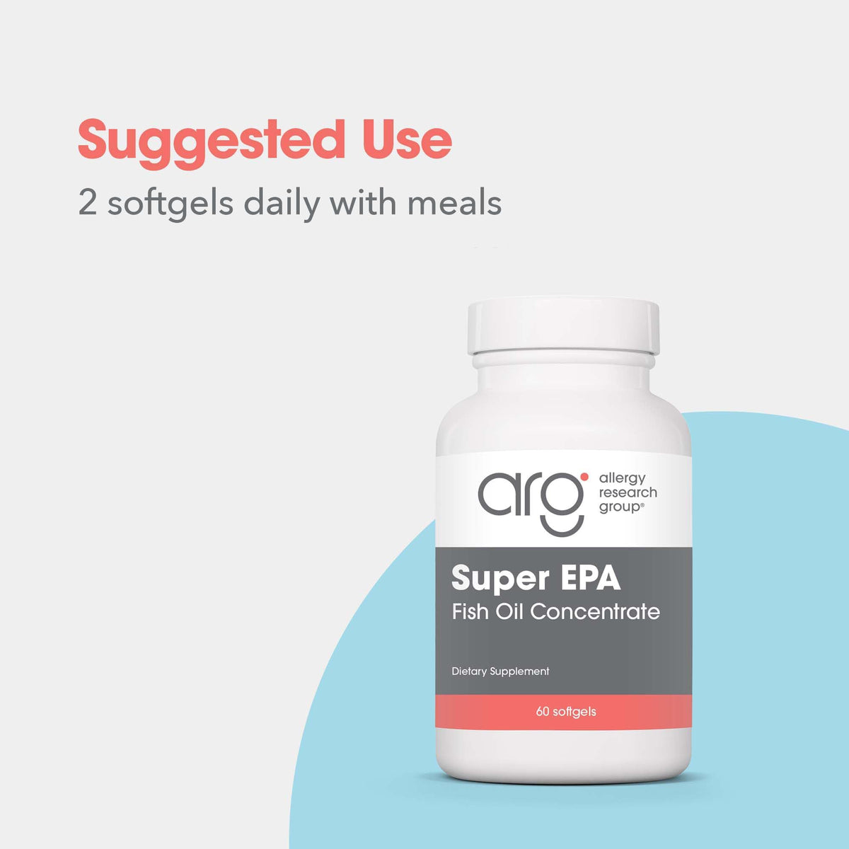 Détails de l'étiquette de Super EPA 720 mg d'Allergy Research Group