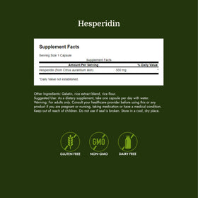 Détails de l'étiquette de Swanson Hesperidine
