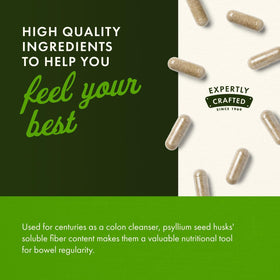 Détails de l'étiquette de Swanson Psyllium Husk 610 mg
