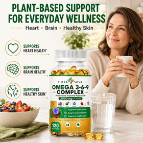 Détails de l'étiquette de TheraSuva Omega 3-6-9