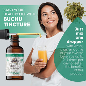 Détails de l'étiquette de Tincture de Buchu Bio FLORIDA HERBS