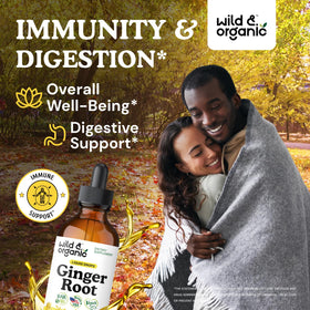 Détails de l'étiquette de Wild & Organic Extrait de Racine de Gingembre