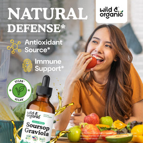 Détails de l'étiquette de Wild & Organic Graviola Liquide