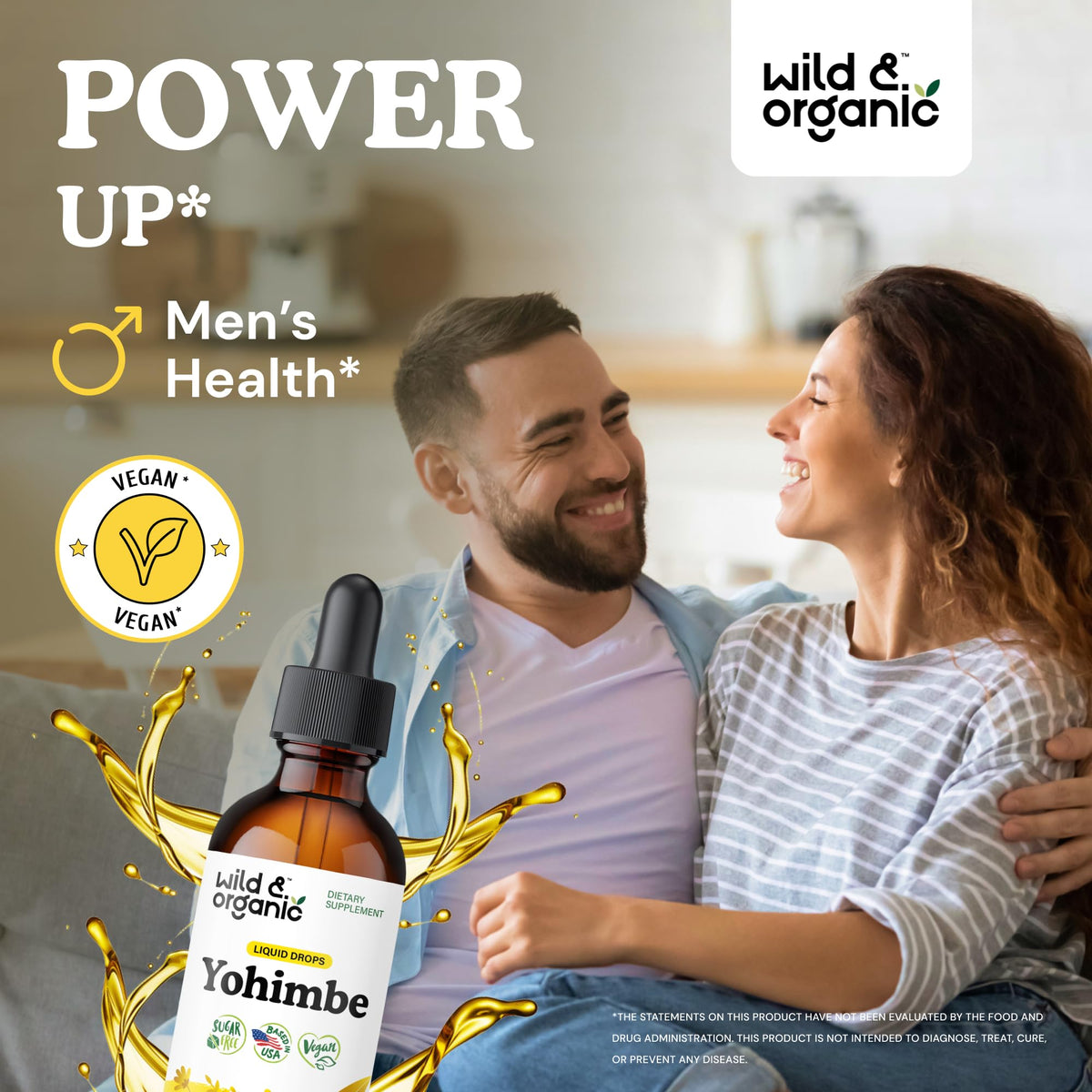 Détails de l'étiquette de Wild & Organic Yohimbe 250 mg