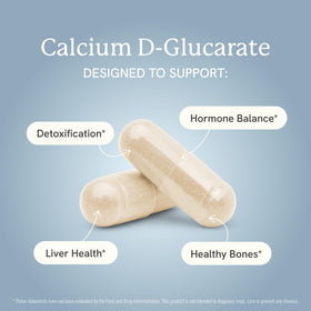 Détails de l'étiquette du Calcium D-Glucarate 500mg SMNutrition