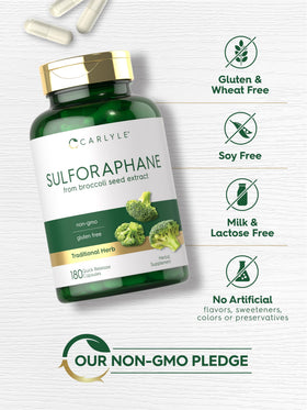 Détails de l'étiquette du complément alimentaire Carlyle Sulforaphane