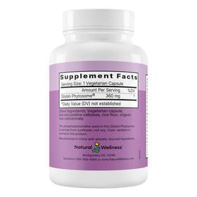 Détails de l'étiquette du complément Chardon-Marie 1080mg